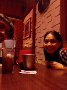 Enjoying a date with the hubby at Texas Roadhouse Grill