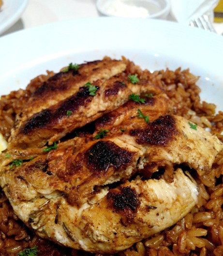 Spicy Chicken Fillet with Brown Rice Pilaf