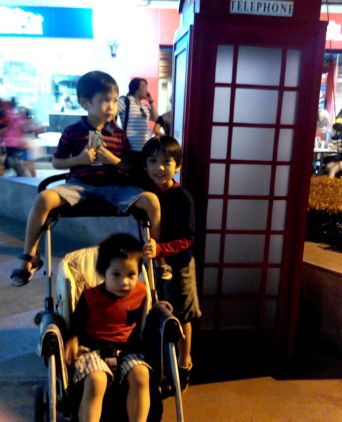 Phone booth at The Great British Festival