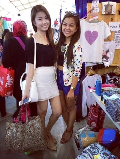 Gabby with fashion blogger, Vina Guerrero. Image grab from Sunshine & Citrus IG